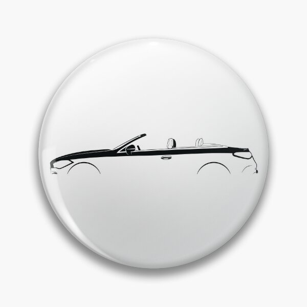 Item preview, CLE Cabriolet (A236) (Black) designed and sold by Car Silhouettes.