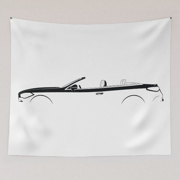 Item preview, CLE Cabriolet (A236) (Black) designed and sold by Car Silhouettes.