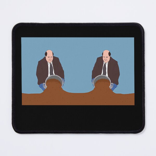 Item preview, Symmetrical Twin Illustration Of Man Spilling Brown Food On Floor designed and sold by KristoferMills.