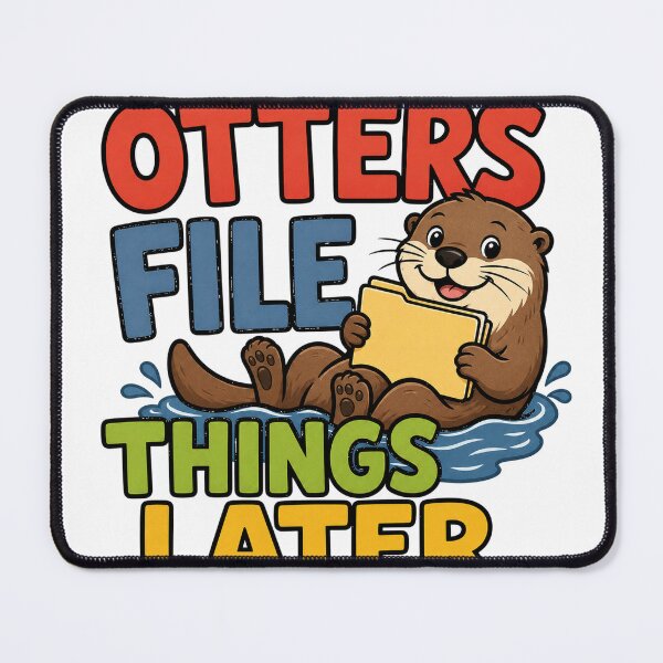 Item preview, Otters File Things Later designed and sold by aihrgdesign.