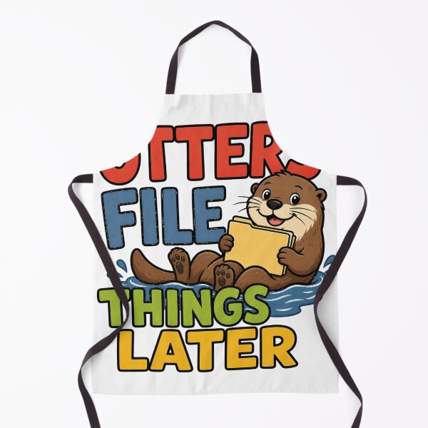 Item preview, Otters File Things Later designed and sold by aihrgdesign.