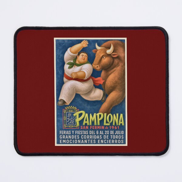 Item preview, Pamplona San Fermín 1961 – Vintage Bull Run Festival Art designed and sold by retrographics.