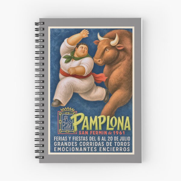 Item preview, Pamplona San Fermín 1961 – Vintage Bull Run Festival Art designed and sold by retrographics.