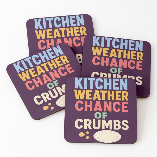 Item preview, Kitchen Weather Chance Of Crumbs designed and sold by aihrgdesign.