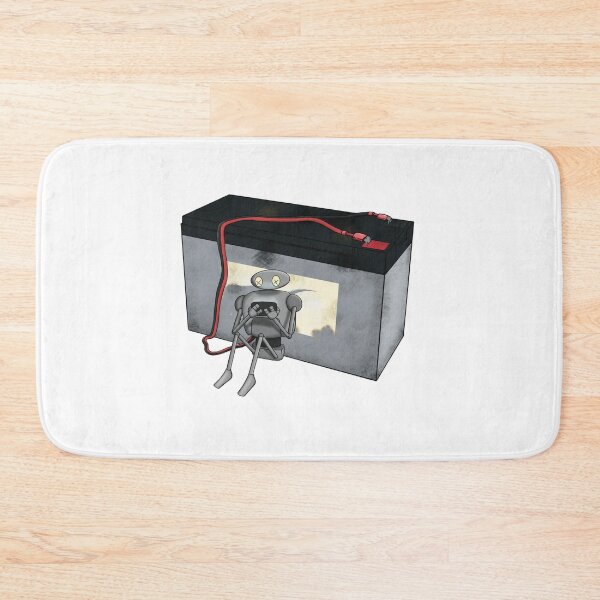 Item preview, Robot Recharging on Battery Looking at Phone designed and sold by The Soapiest Goat.