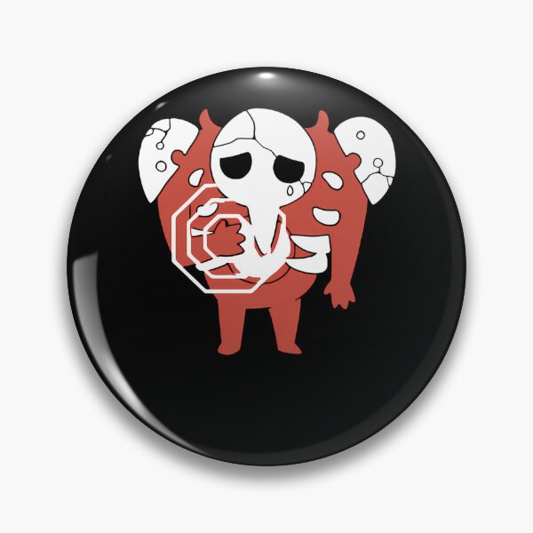 Item preview, Sad Mecha Creature Heart Shape Symbol Red White designed and sold by Daddy0123.