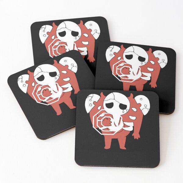 Item preview, Sad Mecha Creature Heart Shape Symbol Red White designed and sold by Daddy0123.