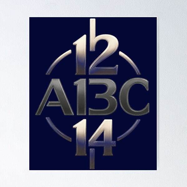 Item preview, Neon 12 ABC 14 Futuristic Typography – Colorful Retro Tech Design designed and sold by FatmaAhmed90.