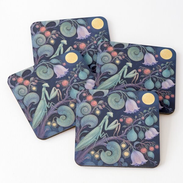 Item preview, Celadon Mantis Moon Orchard designed and sold by aihrgdesign.