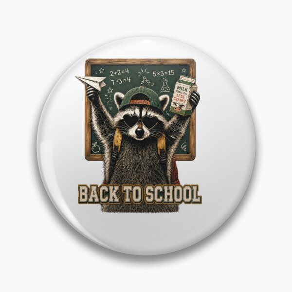 Item preview, Funny Raccoon Back To School Milk Makes You Less Cranky Vintage designed and sold by Unique personality⭐⭐⭐⭐⭐.
