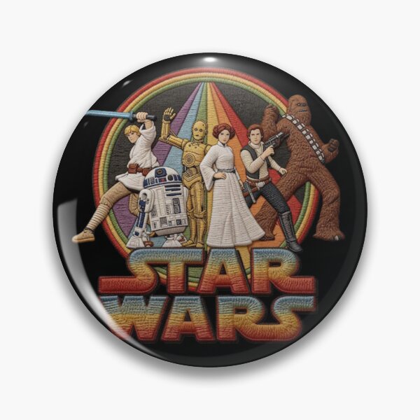 Item preview, Classic Star Wars characters retro rainbow poster designed and sold by Raulovski.