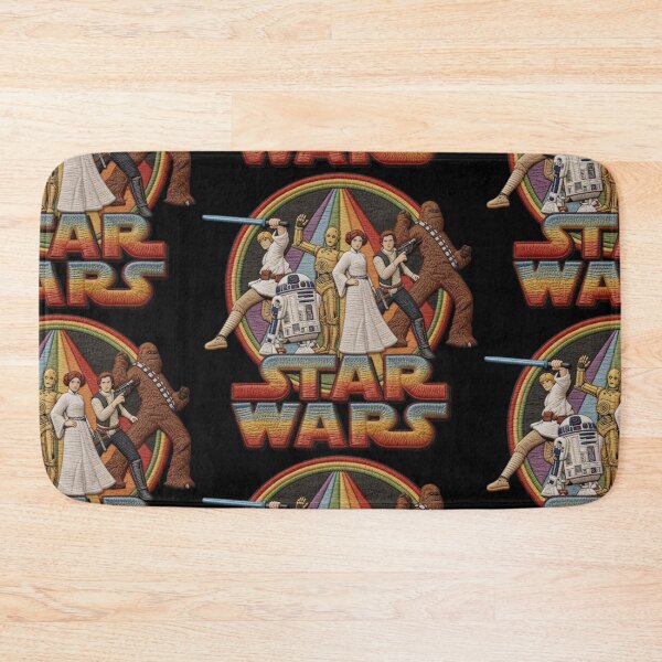 Item preview, Classic Star Wars characters retro rainbow poster designed and sold by Raulovski.