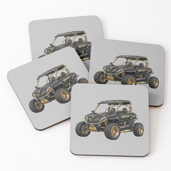Aperçu de l'œuvre Graphisme CFMOTO ZForce Gold Edition Noir et Or pour UTV tout-terrain créée et vendue par Motorline44.