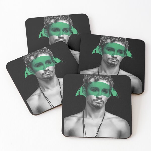 Item preview, Shirtless Man Green Umbrella  designed and sold by TedMurray.