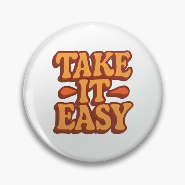 Item preview, Take It Easy Typography Quote designed and sold by Uniquely Worlds.