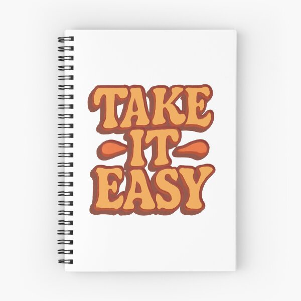 Item preview, Take It Easy Typography Quote designed and sold by Uniquely Worlds.