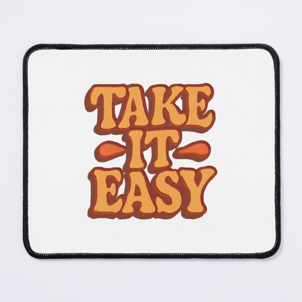 Item preview, Take It Easy Typography Quote designed and sold by Uniquely Worlds.