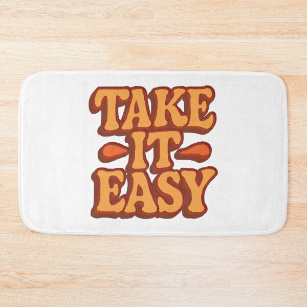 Item preview, Take It Easy Typography Quote designed and sold by Uniquely Worlds.