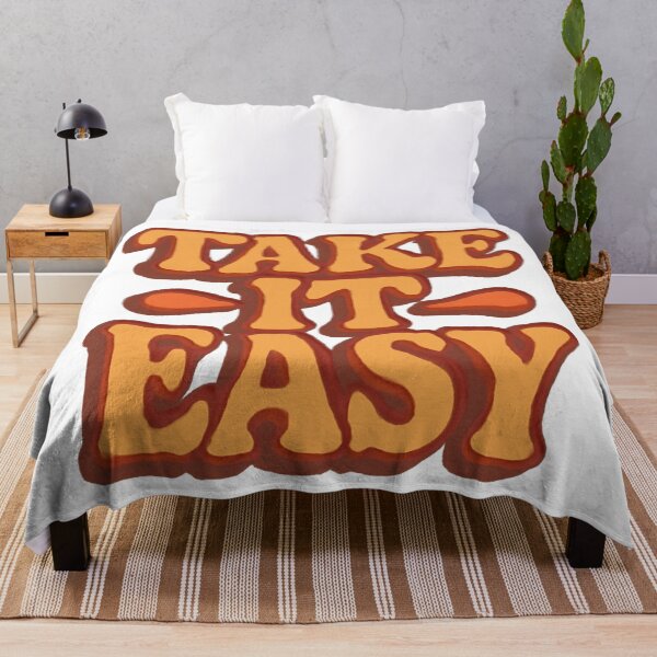 Item preview, Take It Easy Typography Quote designed and sold by Uniquely Worlds.