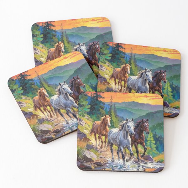 Item preview, Horses In Nature designed and sold by INKRebelGraphic.