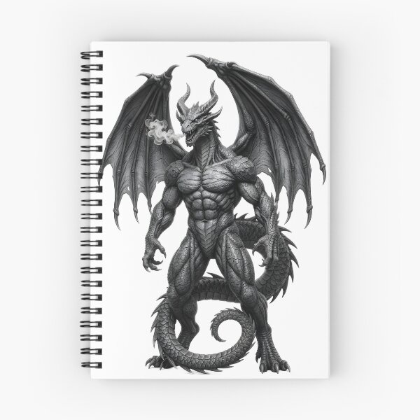 Item preview, Dragon Titan Guardian | Muscular Winged Dragon Fantasy Illustration designed and sold by DragonSerpent Ink.