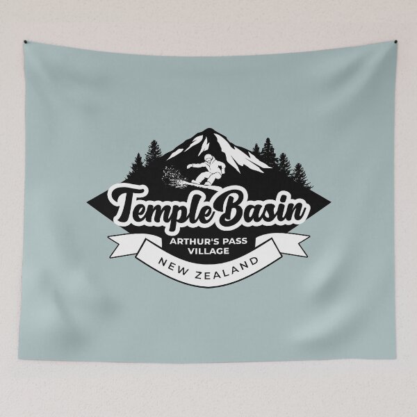 Item preview, Temple Basin, Arthur's Pass Village - Black designed and sold by MY NEW ZEALAND.