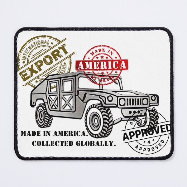 Item preview, Made in America. Collected Globally. – Military Vehicle Export Stamp Graphic Tee | Tactical Vehicle Design designed and sold by SIGNAL & BLOOM.