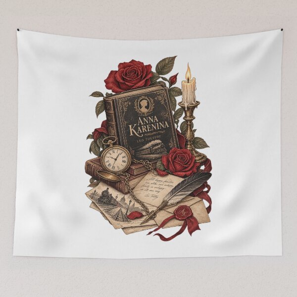 Item preview, Anna Karenina book illustration designed and sold by pieropiero.