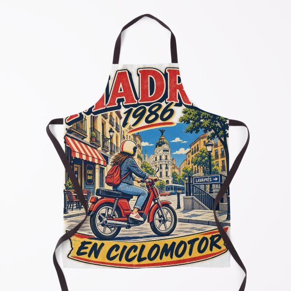 Item preview, Madrid 1986 – En Ciclomotor designed and sold by Past in Threads.