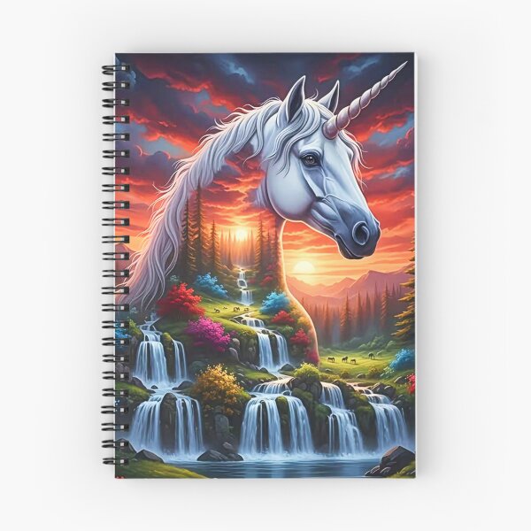 Item preview, Majestic Unicorn and Waterfall designed and sold by INKRebelGraphic.