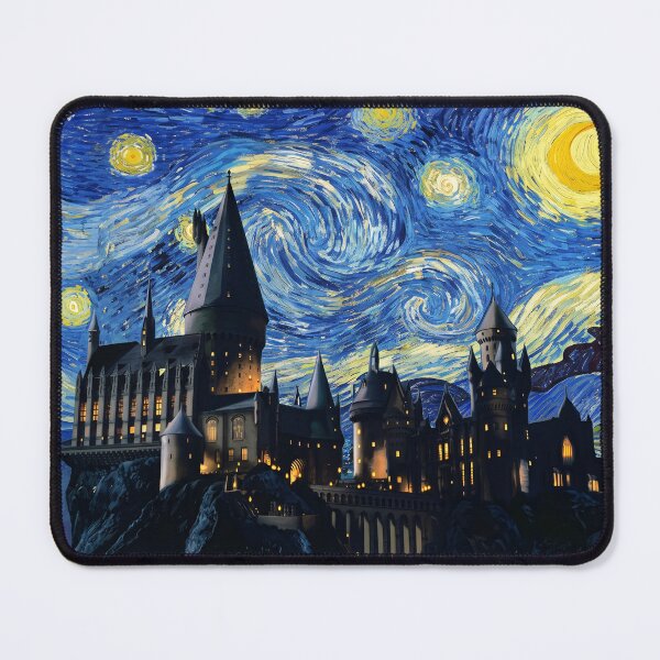 Item preview, Magic Castle Poster Starry Night Wizard School illustration designed and sold by N0WUC1.