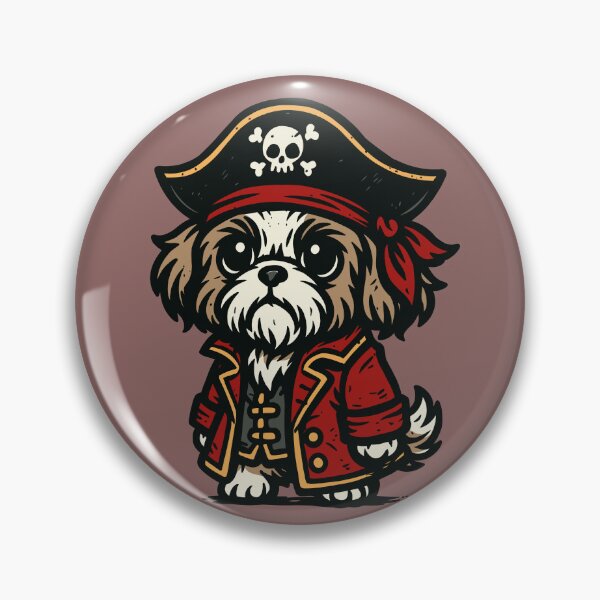 Item preview, Pirate Shih Tzu designed and sold by Ghost on Toast.
