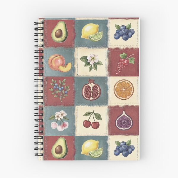 Item preview,  Japanese Watercolor Fruit Grid Pattern designed and sold by ArtivoNest.