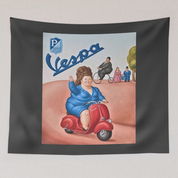 Item preview, Vintage Vespa Scooter Adventure – Whimsical Italian Retro Art designed and sold by retrographics.