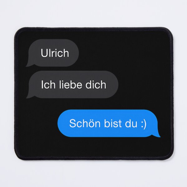 Item preview, German Text Chat Bubbles Interface Design On Dark Background designed and sold by KaPfannerstill.