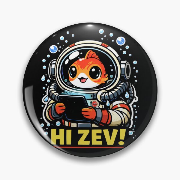 Item preview, Hi Zev Fish Dungeon Crawler Carl Book Lover designed and sold by Revoleos.