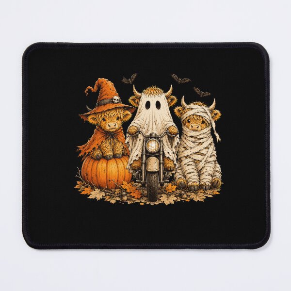 Item preview, Cute Highland Cows in Funny Halloween Costumes designed and sold by VioletNance.