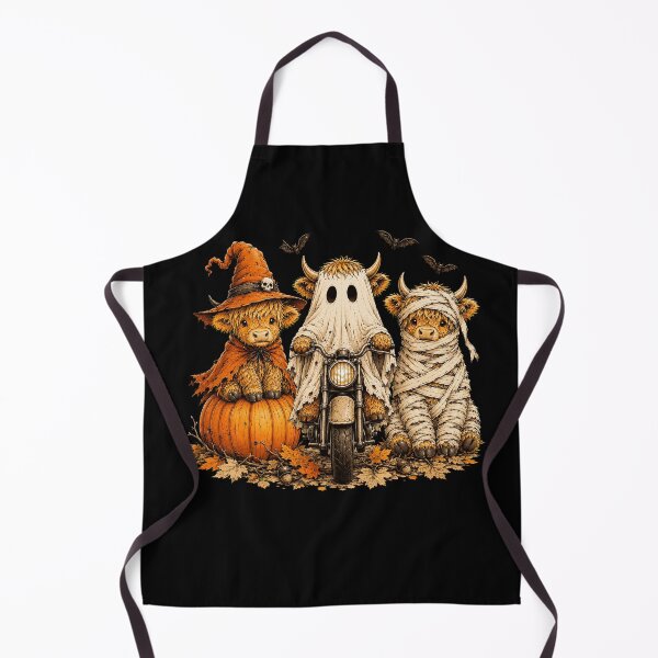 Item preview, Cute Highland Cows in Funny Halloween Costumes designed and sold by VioletNance.