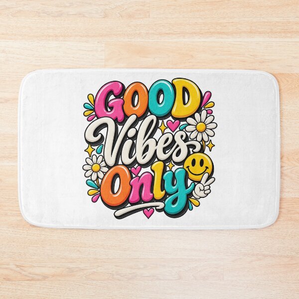 Item preview, Good Vibes Only Groovy Retro Smiley Daisy Peace Quote Sticker designed and sold by HimaPrototype.