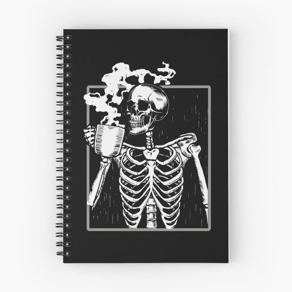 Item preview, skeleton skull drinking coffee funny halloween designed and sold by NorzellMich469.