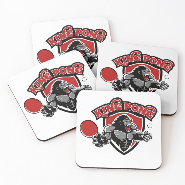 Item preview, Angry Gorilla Mascot Holding Table Tennis Paddle With Curved designed and sold by KaPfannerstill.