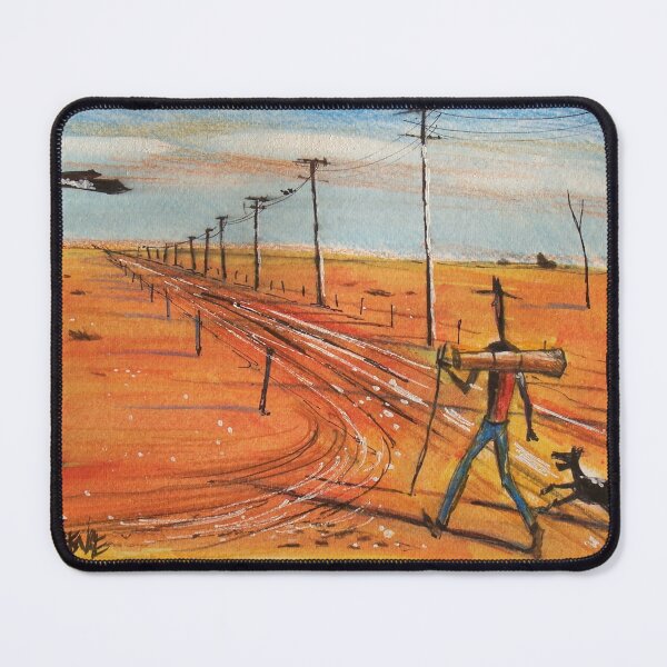 Item preview, The Swagman's Journey, Australian Outback.  designed and sold by Al Benge - NZ & Australian Art.