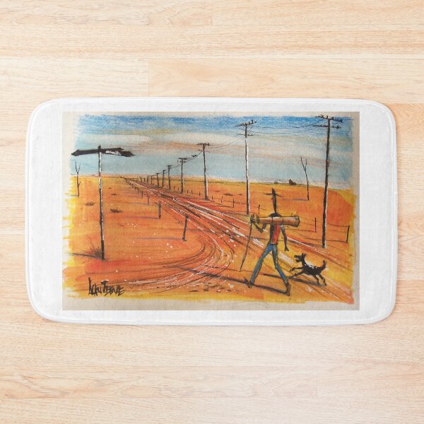Item preview, The Swagman's Journey, Australian Outback.  designed and sold by Al Benge - NZ & Australian Art.