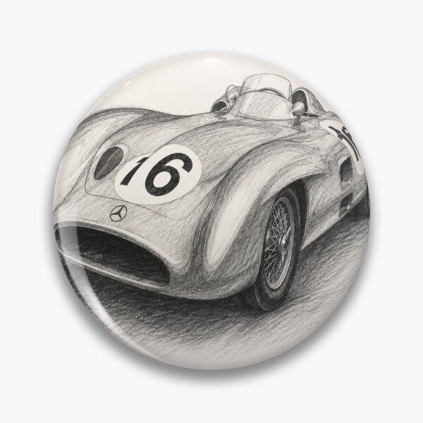 Item preview, Mercedes Benz W196 Charcoal Sketch designed and sold by Velocity Vignettes.