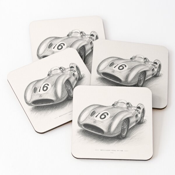 Item preview, Mercedes Benz W196 Charcoal Sketch designed and sold by Velocity Vignettes.