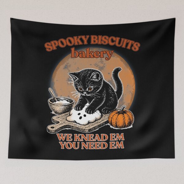 Item preview, spooky halloween - kitty biscuits we knead em you need em designed and sold by NorzellMich469.