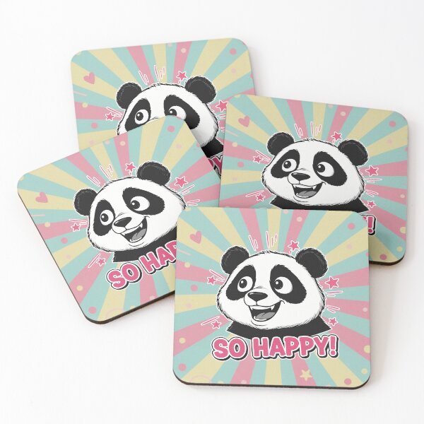 Item preview, So Happy! Cute Panda Bear Cartoon designed and sold by Taridesign.