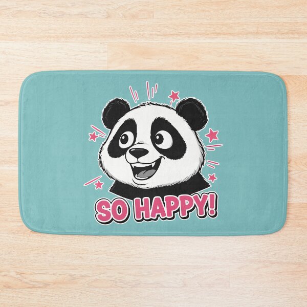 Item preview, So Happy! Cute Panda Bear Cartoon designed and sold by Taridesign.