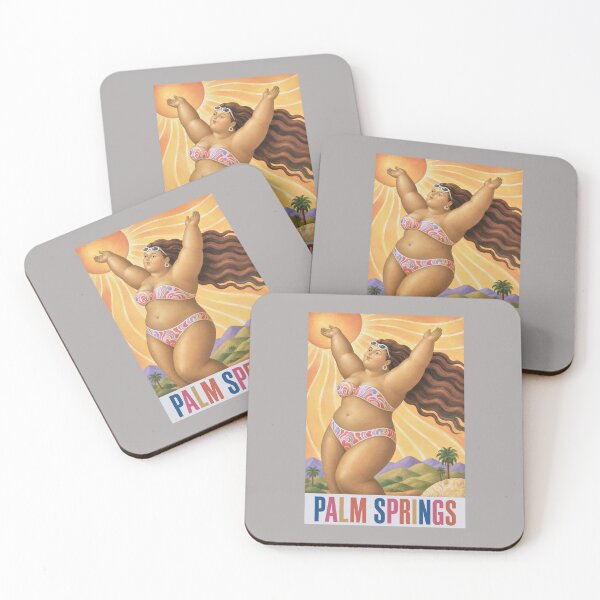 Item preview, Palm Springs Sun Goddess – Retro Desert Vacation Art designed and sold by retrographics.