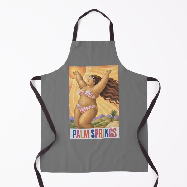 Item preview, Palm Springs Sun Goddess – Retro Desert Vacation Art designed and sold by retrographics.